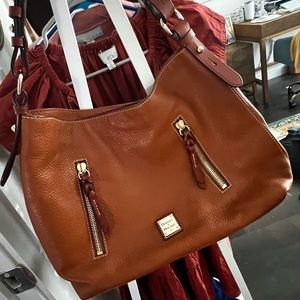Beautiful Dooney & Bourke pebble grain leather hobo bag